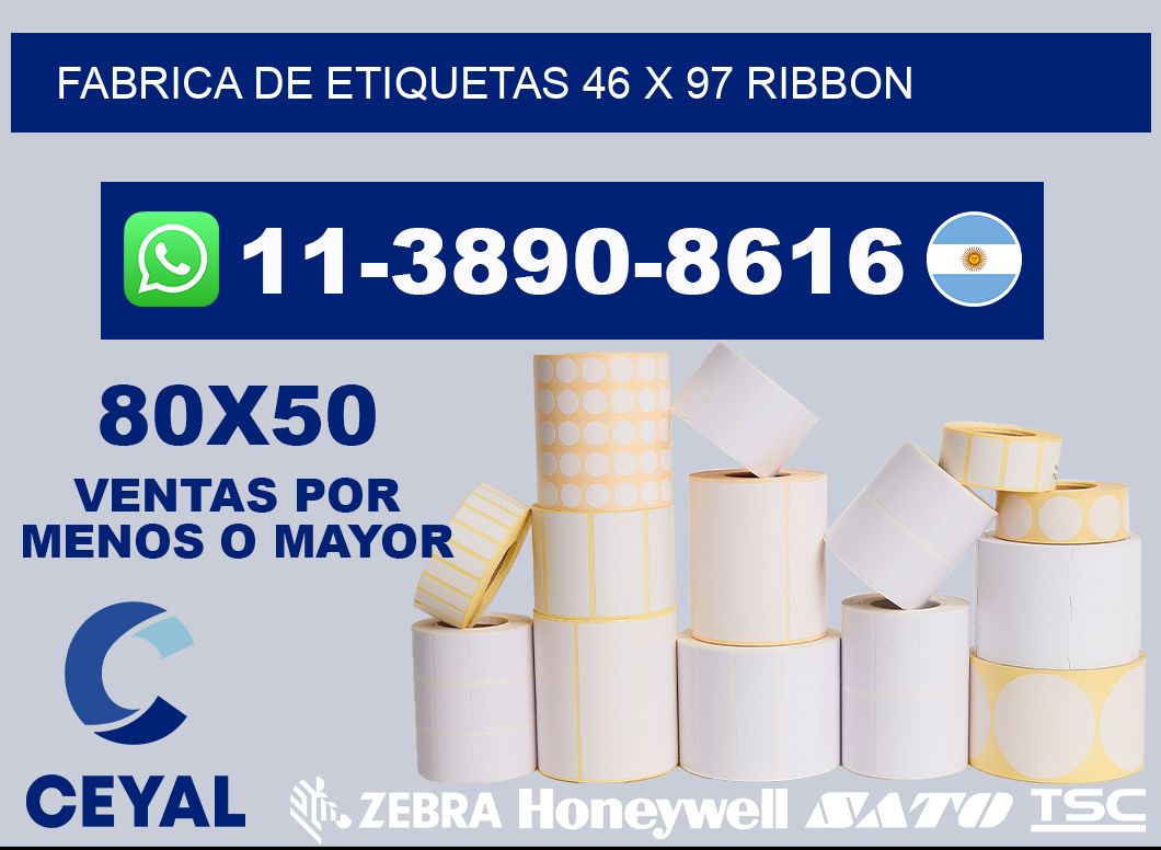 fabrica de etiquetas 46 x 97 ribbon