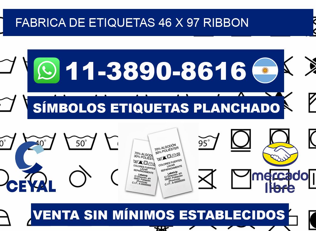 fabrica de etiquetas 46 x 97 ribbon