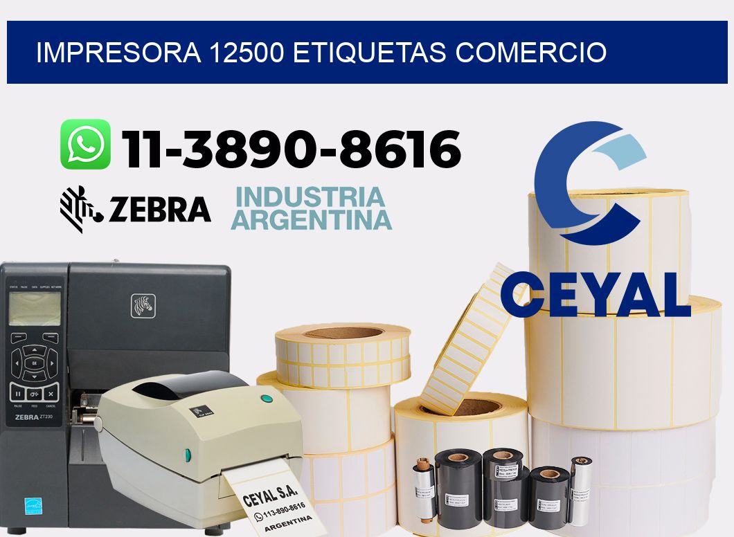 impresora 12500 etiquetas comercio