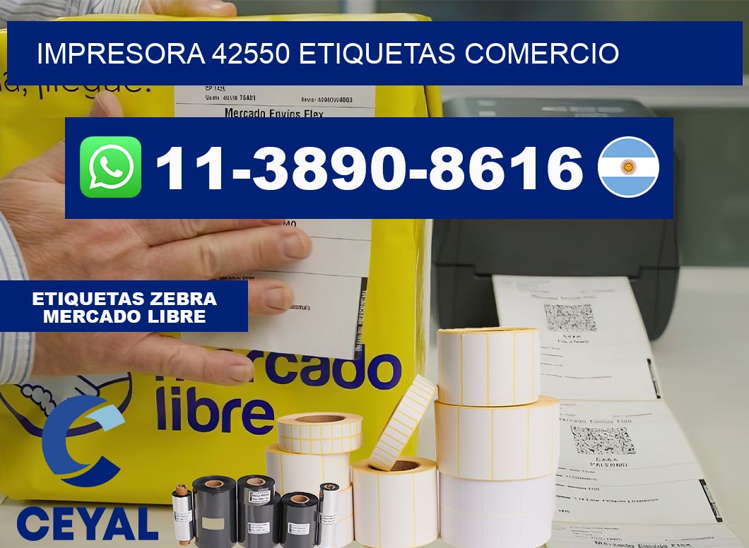 impresora 42550 etiquetas comercio