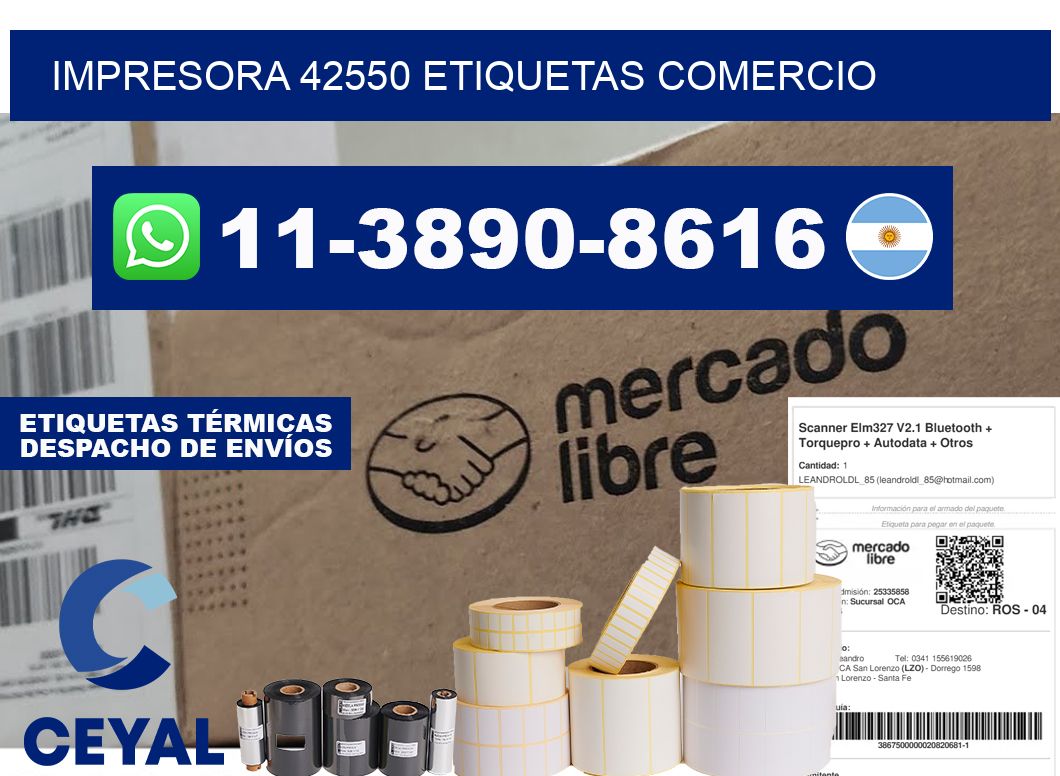 impresora 42550 etiquetas comercio