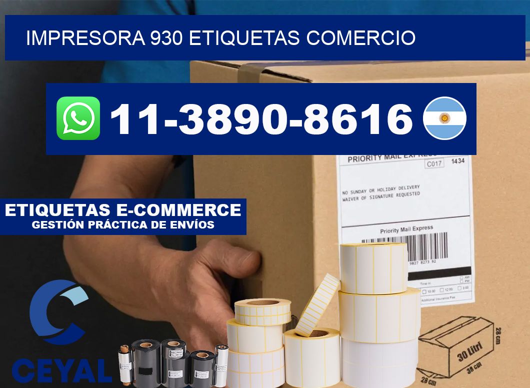 impresora 930 etiquetas comercio