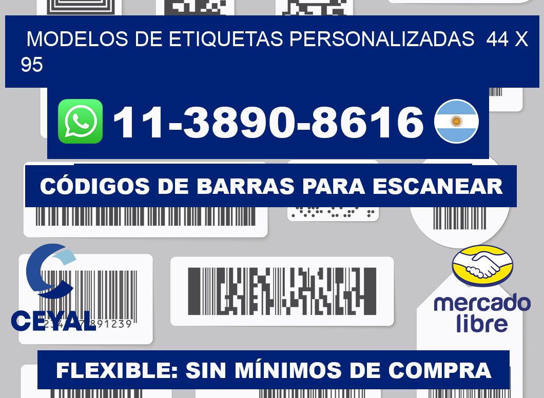 modelos de etiquetas personalizadas  44 x 95