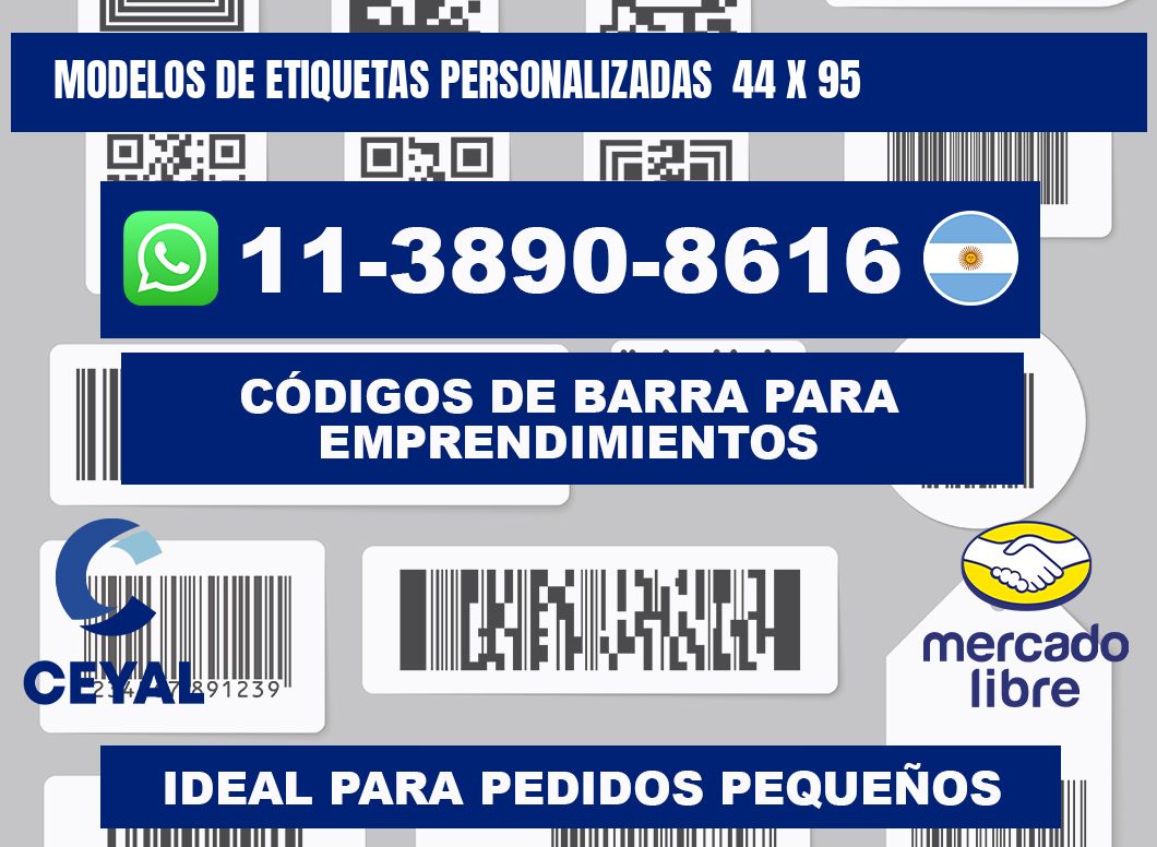 modelos de etiquetas personalizadas  44 x 95
