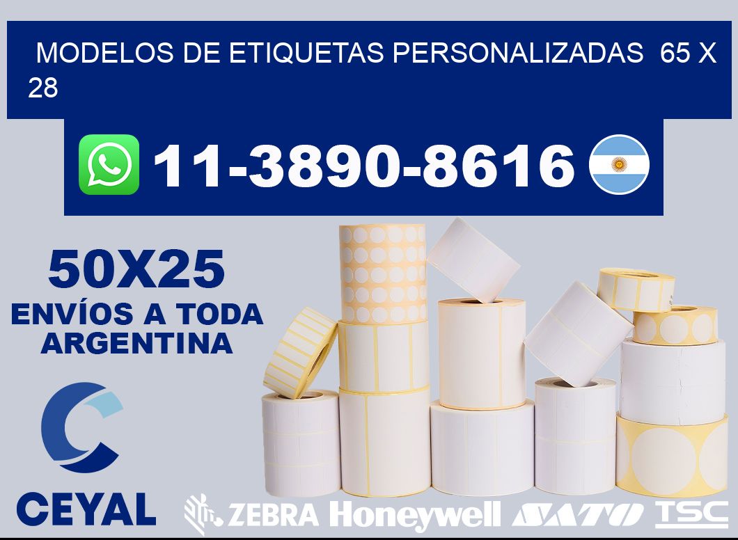 modelos de etiquetas personalizadas  65 x 28