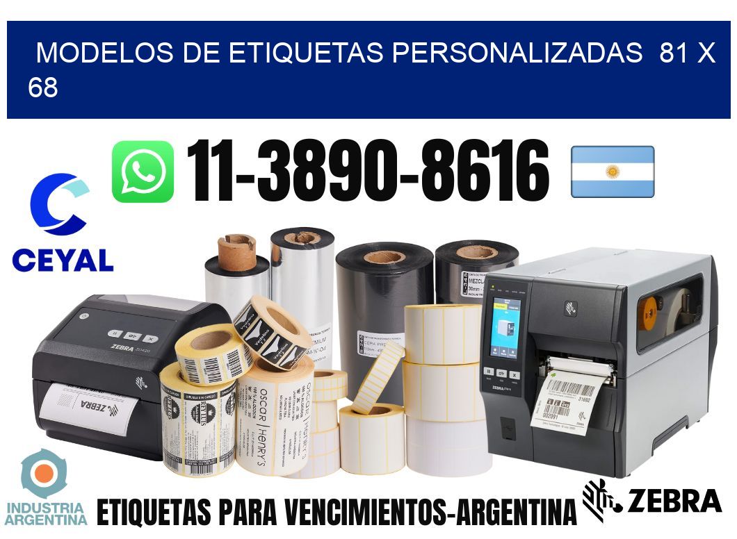 modelos de etiquetas personalizadas  81 x 68