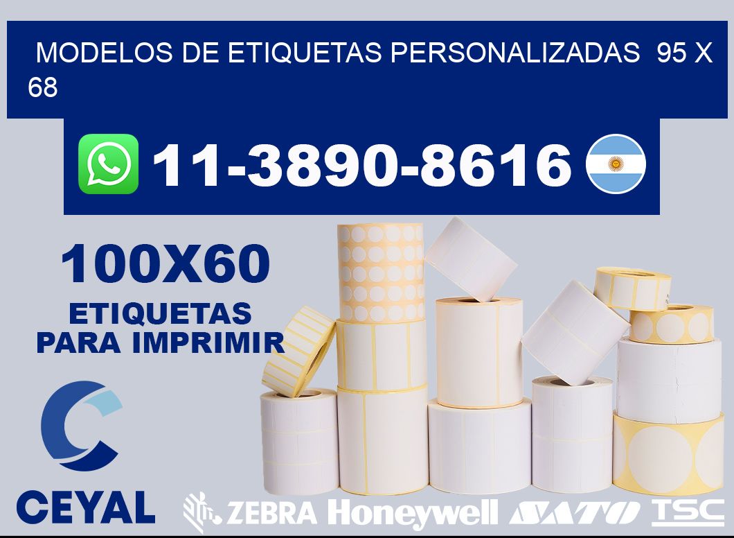 modelos de etiquetas personalizadas  95 x 68