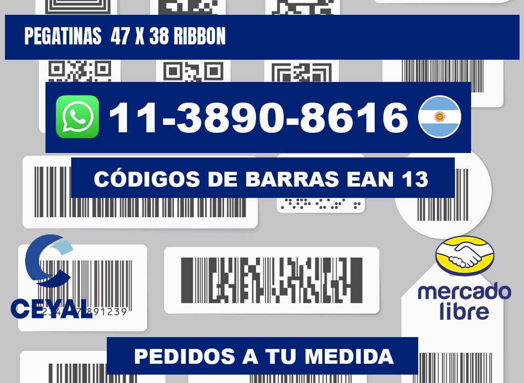 pegatinas  47 x 38 ribbon