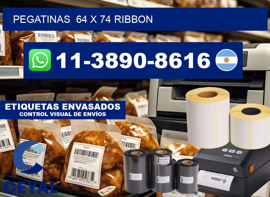 pegatinas  64 x 74 ribbon