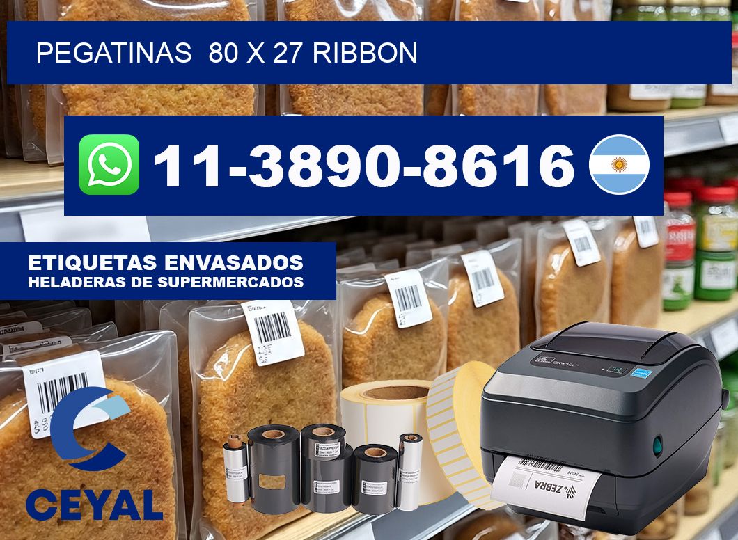 pegatinas  80 x 27 ribbon