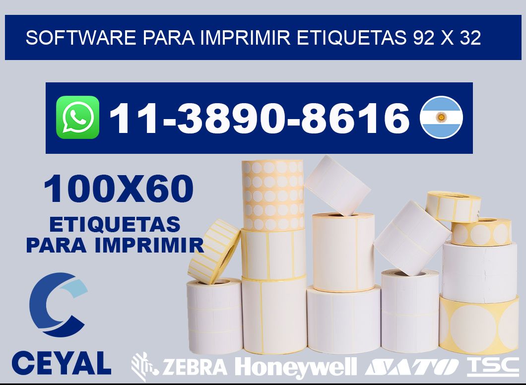 software para imprimir etiquetas 92 x 32