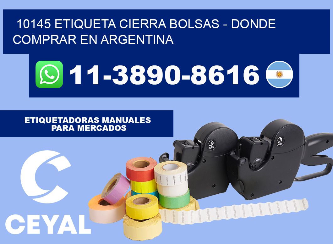 10145 etiqueta Cierra Bolsas - Donde Comprar en Argentina