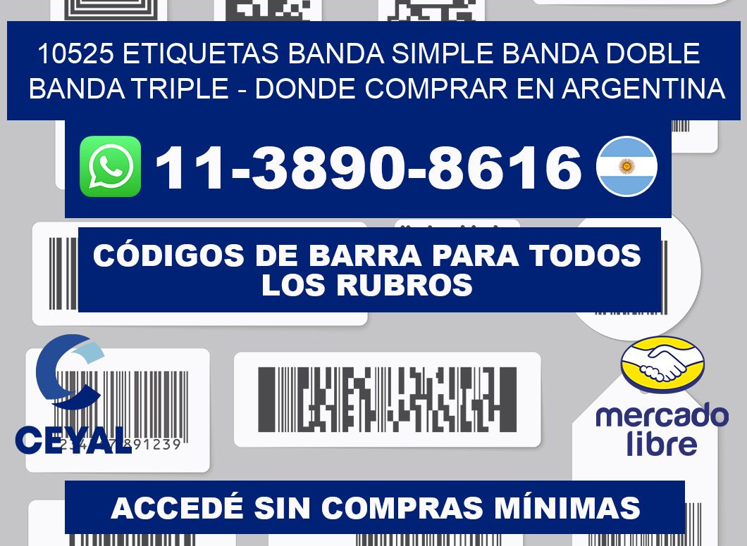 10525 etiquetas banda simple banda doble banda triple - Donde Comprar en Argentina
