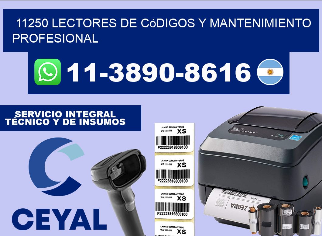 11250 Lectores de Códigos y Mantenimiento Profesional