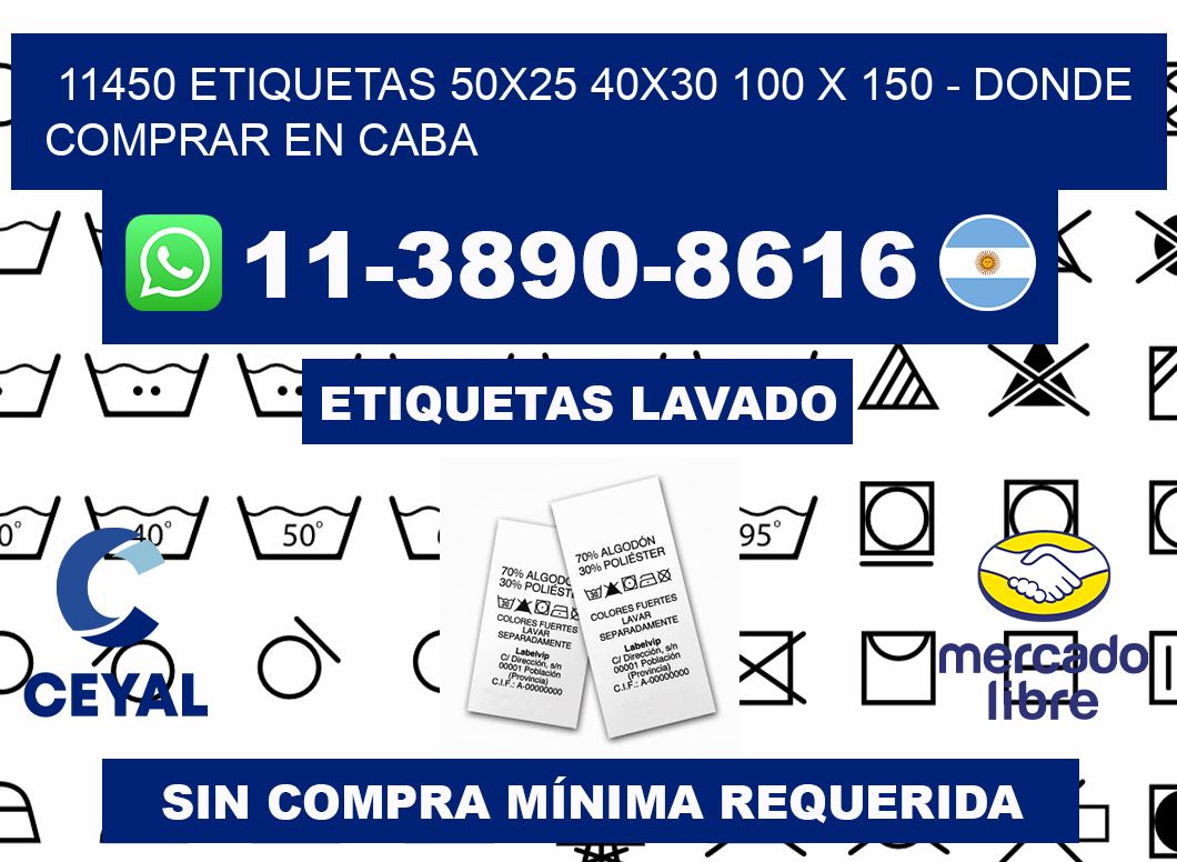 11450 etiquetas 50x25 40x30 100 x 150 - Donde Comprar en Caba