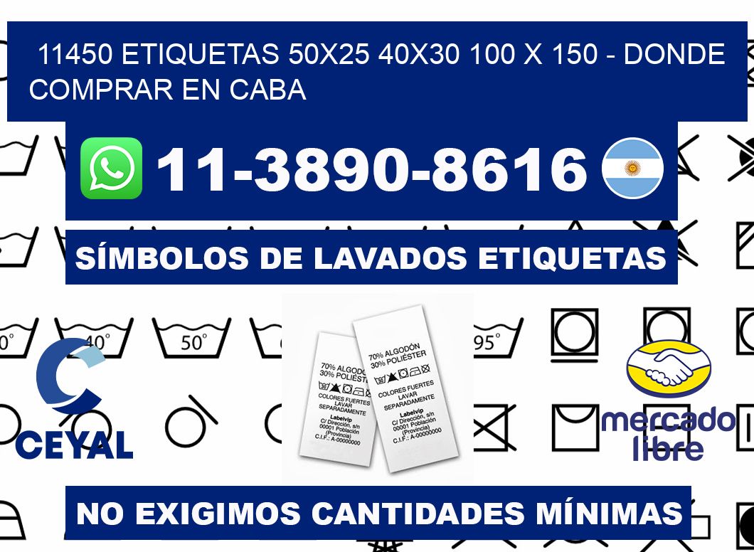 11450 etiquetas 50x25 40x30 100 x 150 - Donde Comprar en Caba