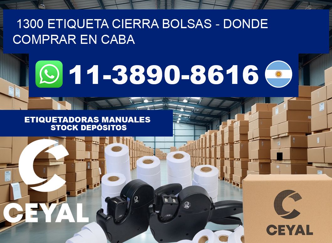 1300 etiqueta Cierra Bolsas – Donde Comprar en Caba