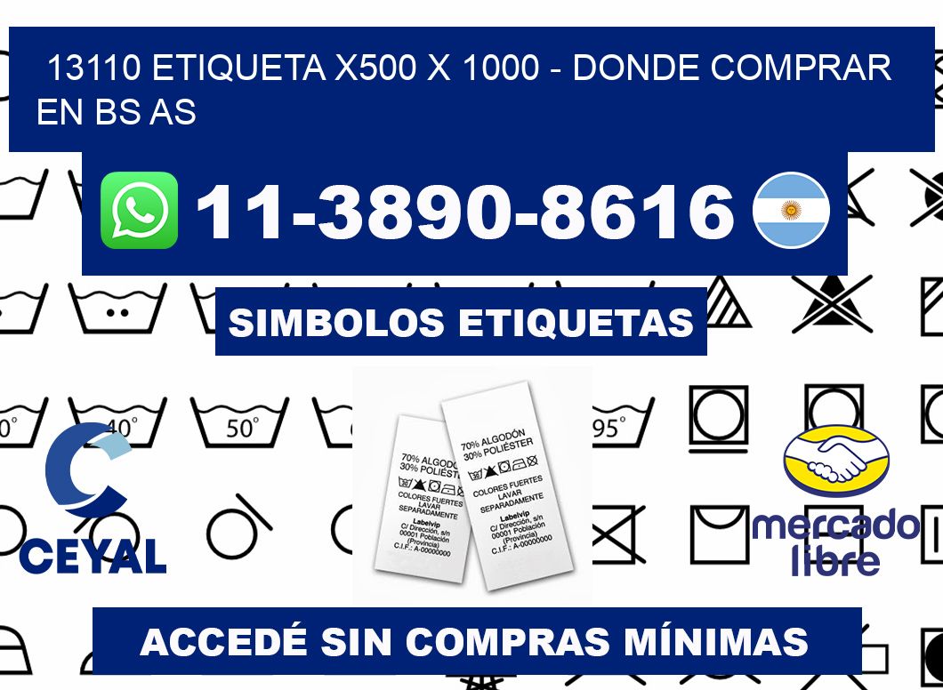 13110 etiqueta x500 x 1000 - Donde Comprar en bs as