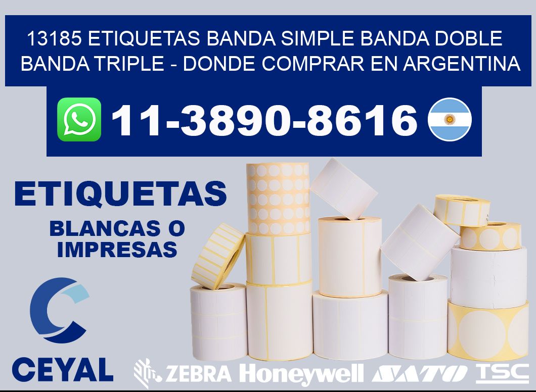 13185 etiquetas banda simple banda doble banda triple - Donde Comprar en Argentina