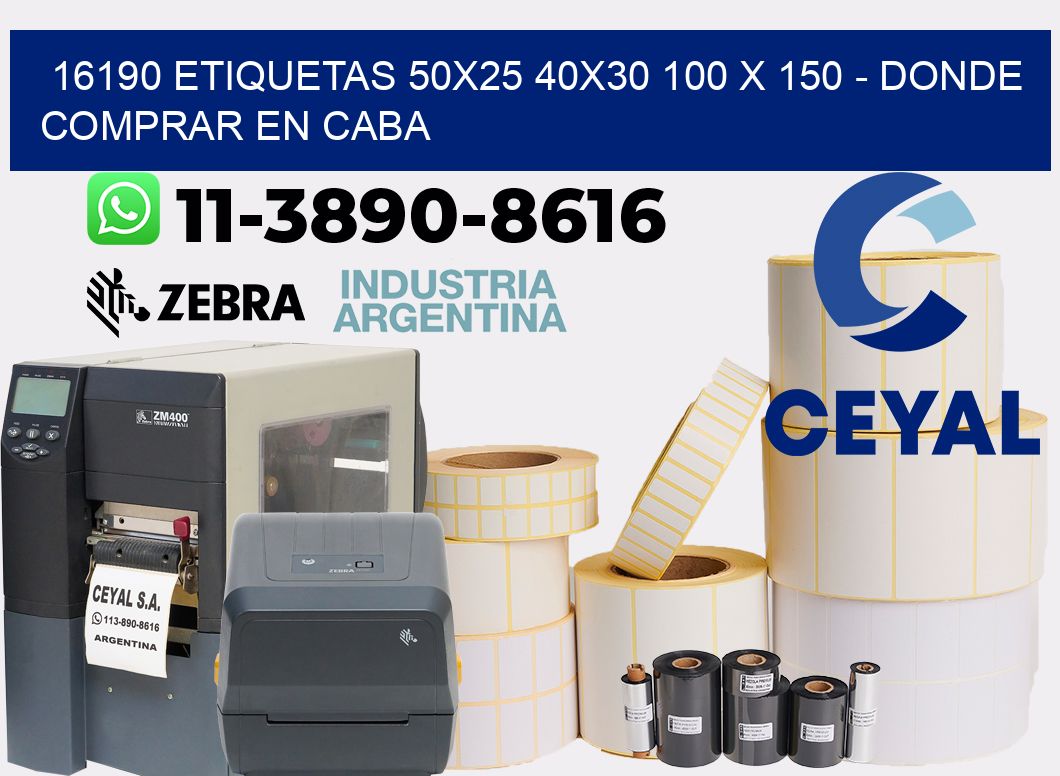 16190 etiquetas 50x25 40x30 100 x 150 - Donde Comprar en Caba