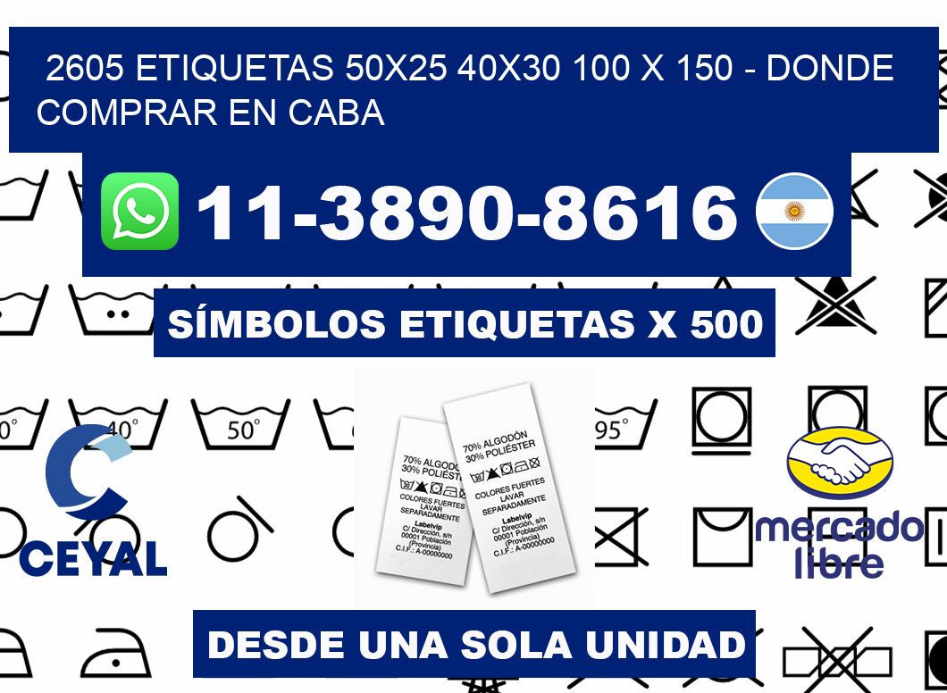 2605 etiquetas 50x25 40x30 100 x 150 - Donde Comprar en Caba