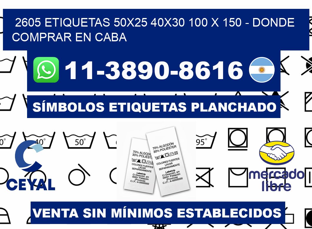 2605 etiquetas 50x25 40x30 100 x 150 - Donde Comprar en Caba