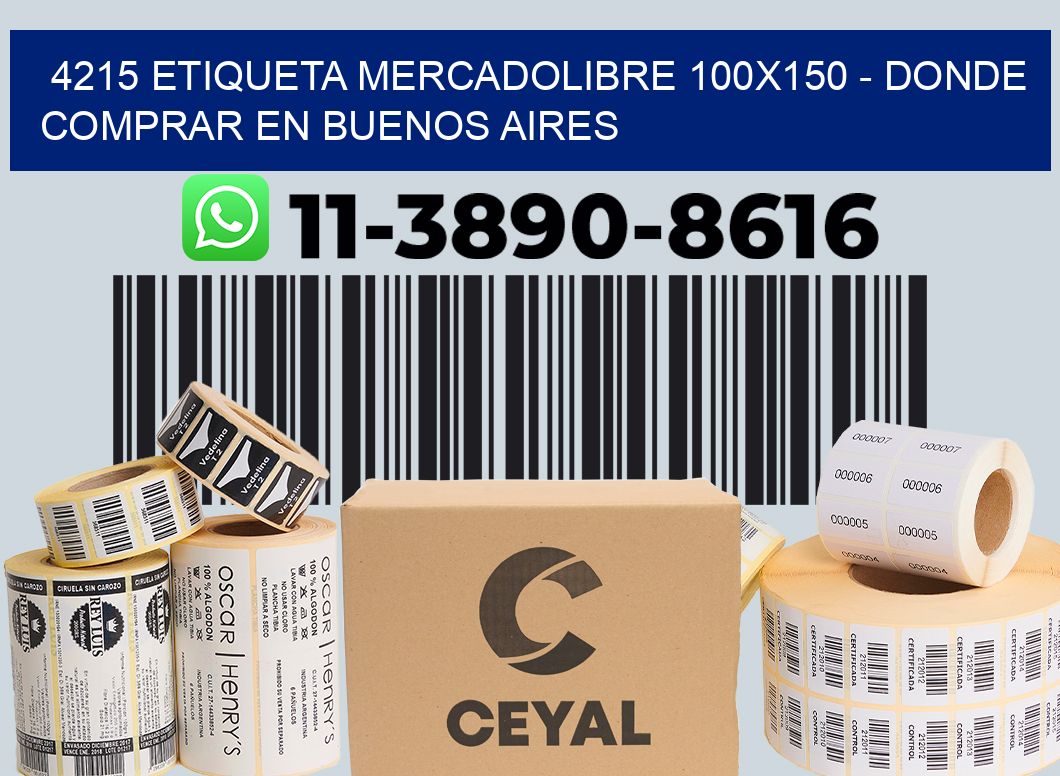 4215 etiqueta MercadoLibre 100x150 - Donde Comprar en Buenos Aires