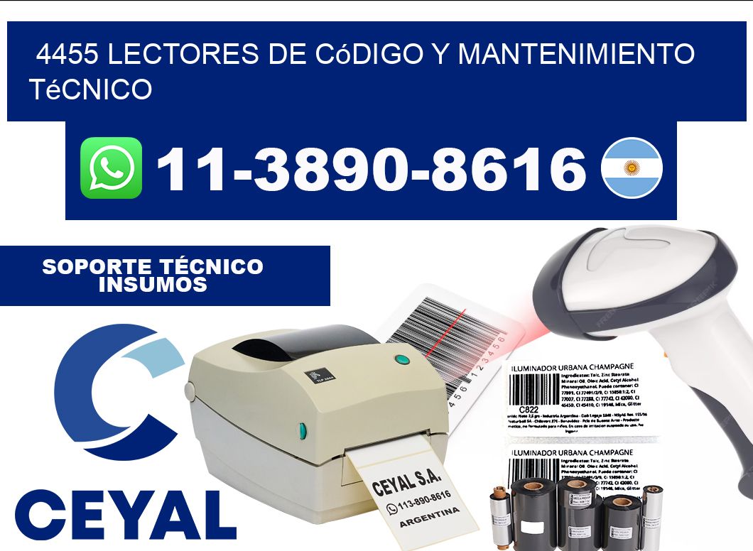 4455 Lectores de Código y Mantenimiento Técnico