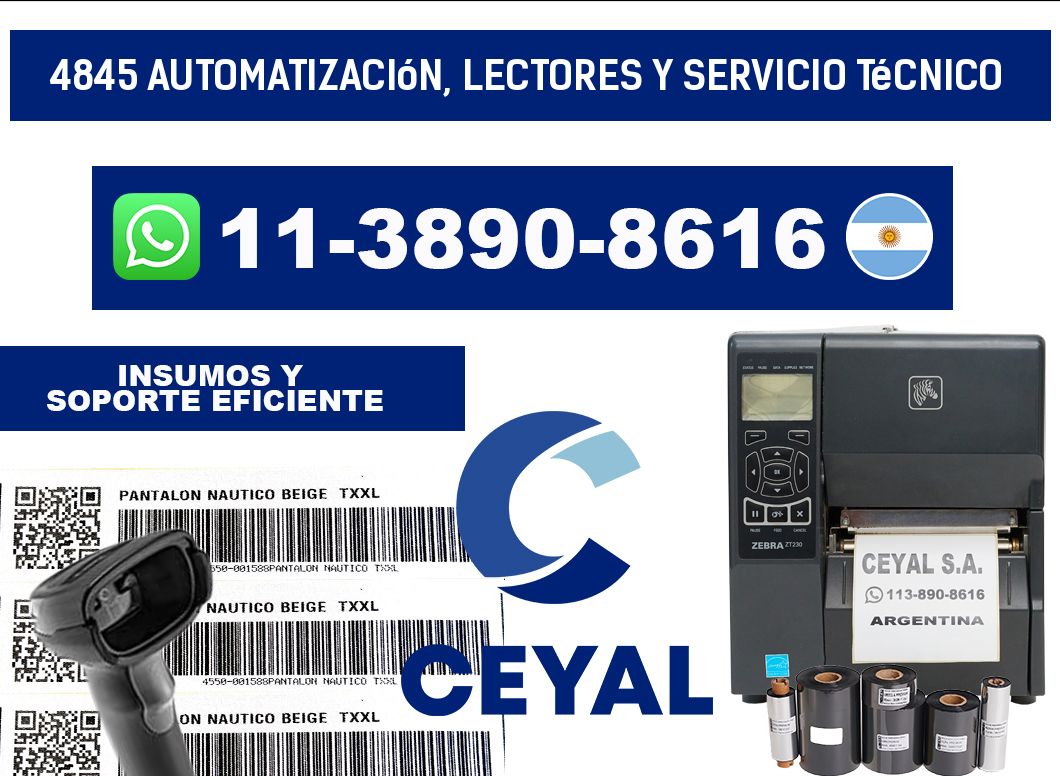 4845 Automatización, Lectores y Servicio Técnico