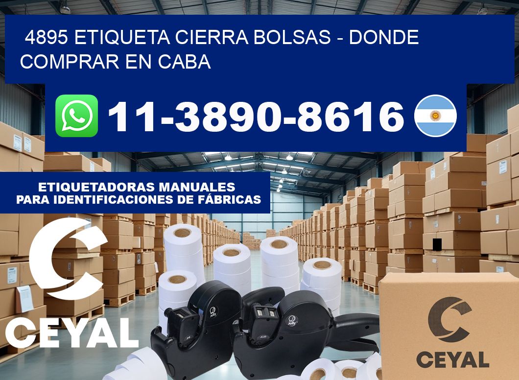 4895 etiqueta Cierra Bolsas – Donde Comprar en Caba