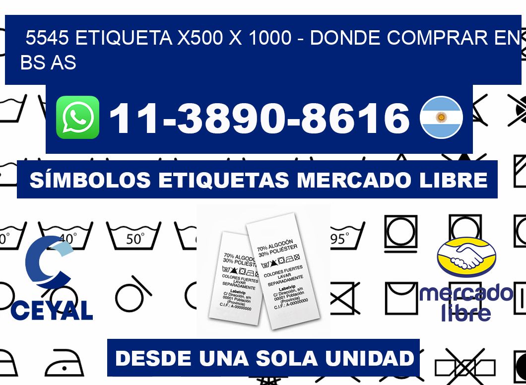 5545 etiqueta x500 x 1000 - Donde Comprar en bs as