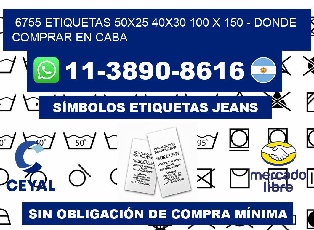 6755 etiquetas 50x25 40x30 100 x 150 - Donde Comprar en Caba