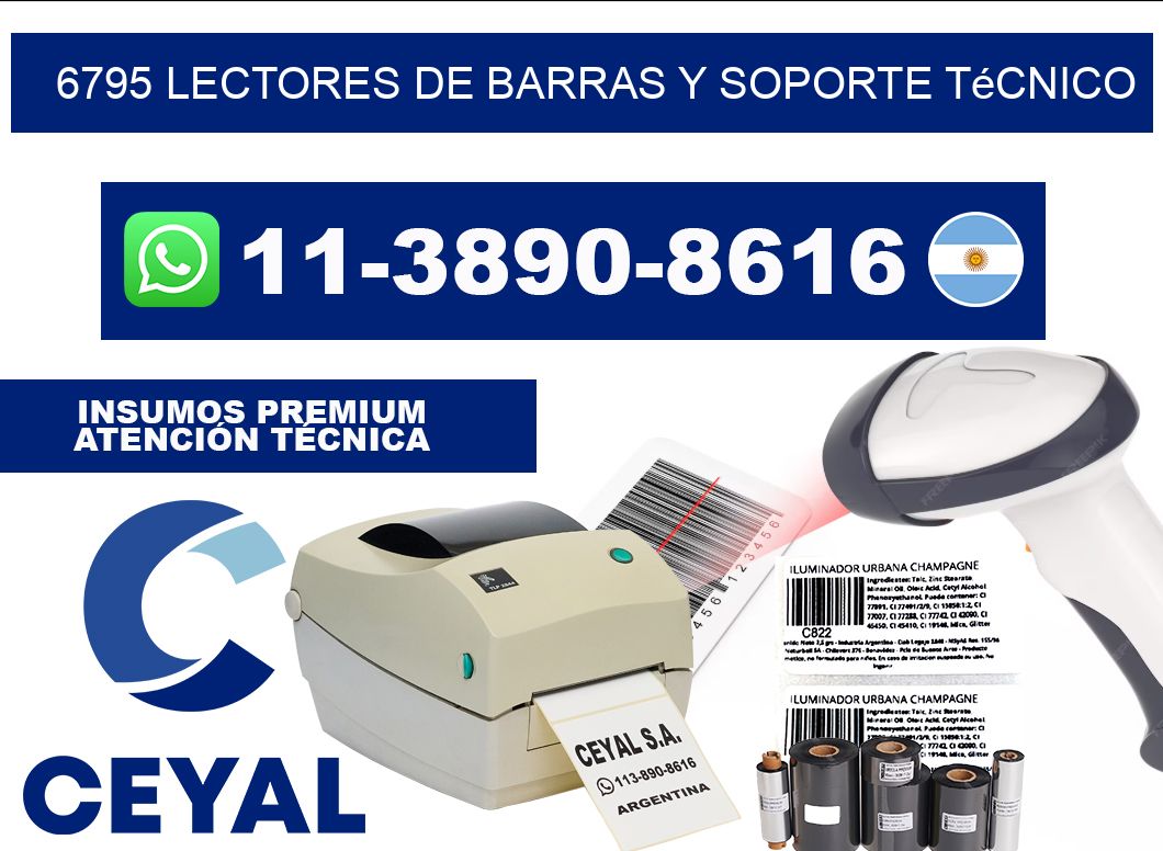 6795 Lectores de barras y Soporte Técnico