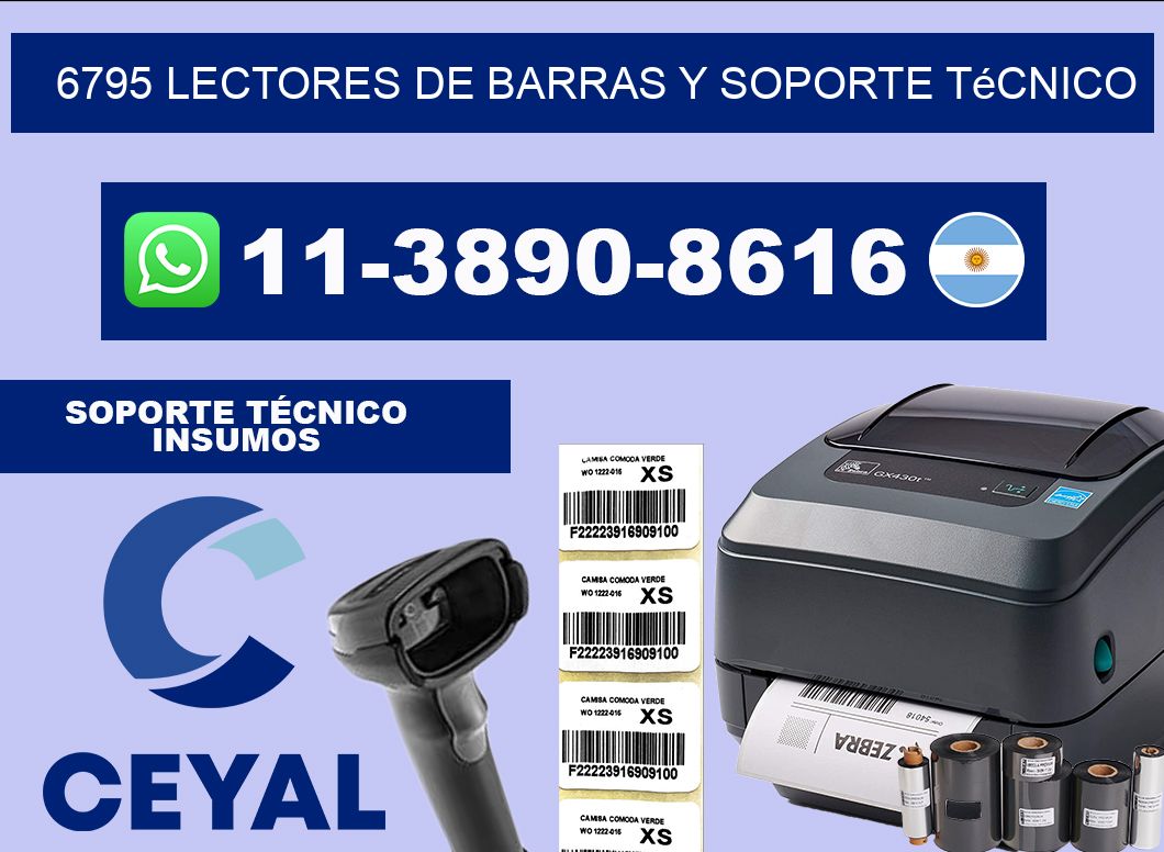 6795 Lectores de barras y Soporte Técnico