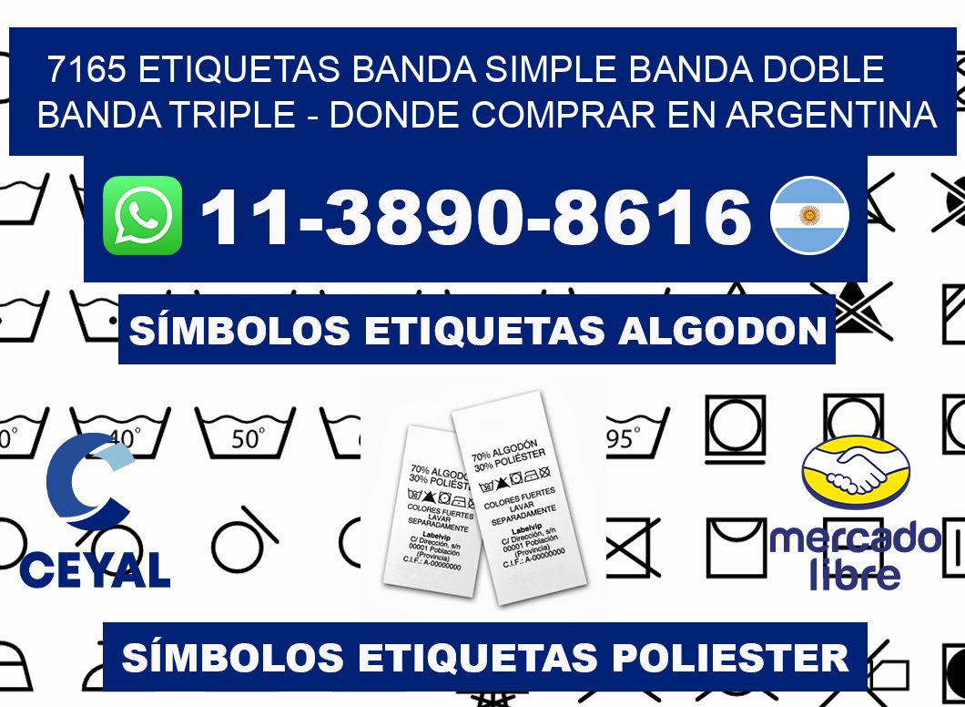 7165 etiquetas banda simple banda doble banda triple - Donde Comprar en Argentina
