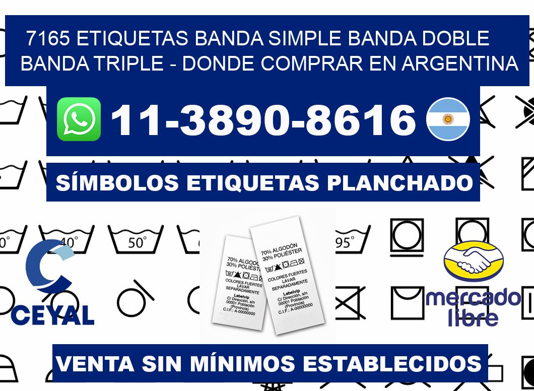 7165 etiquetas banda simple banda doble banda triple - Donde Comprar en Argentina
