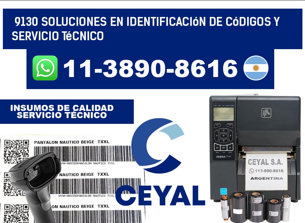 9130 Soluciones en Identificación de códigos y Servicio Técnico