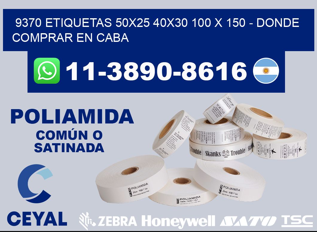9370 etiquetas 50x25 40x30 100 x 150 - Donde Comprar en Caba