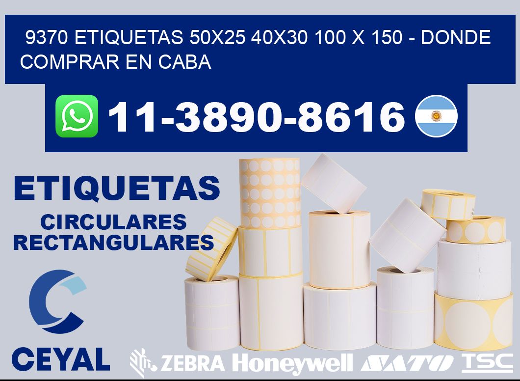 9370 etiquetas 50x25 40x30 100 x 150 - Donde Comprar en Caba