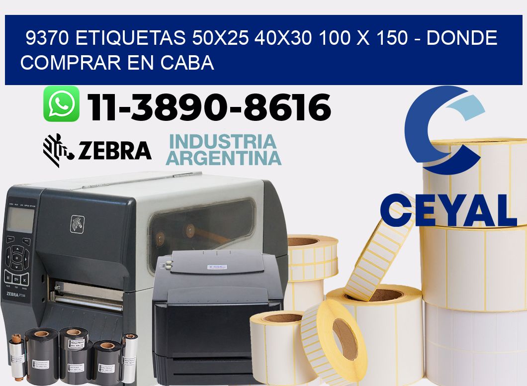 9370 etiquetas 50x25 40x30 100 x 150 - Donde Comprar en Caba