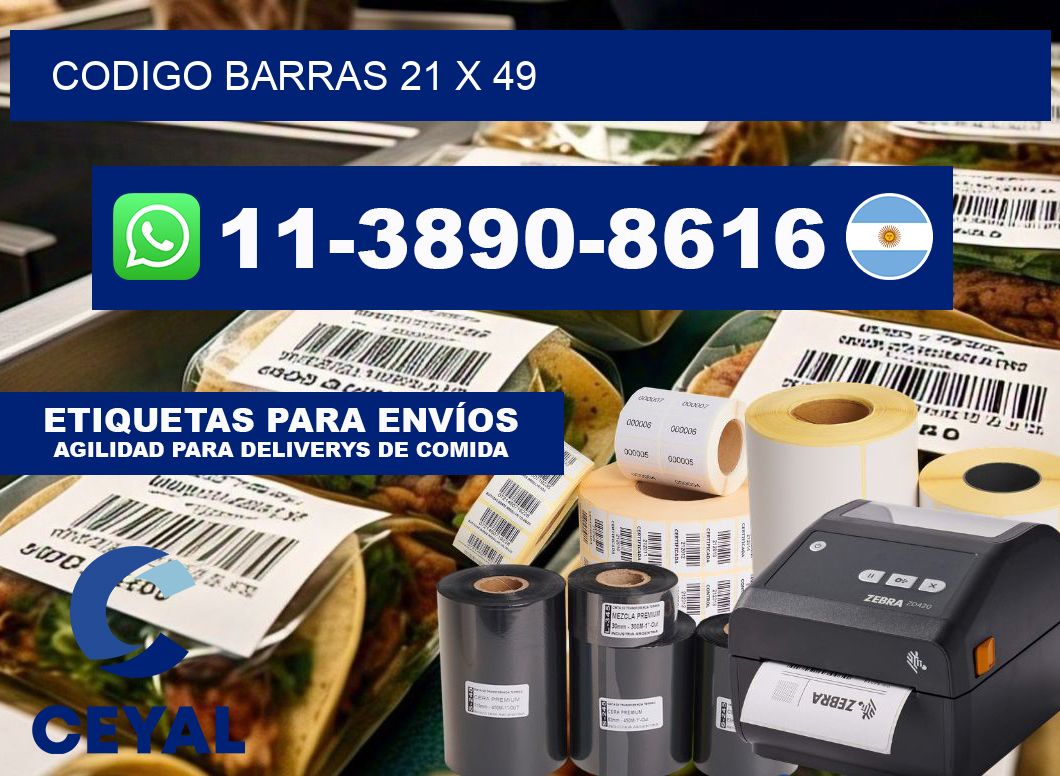 Codigo barras 21 x 49