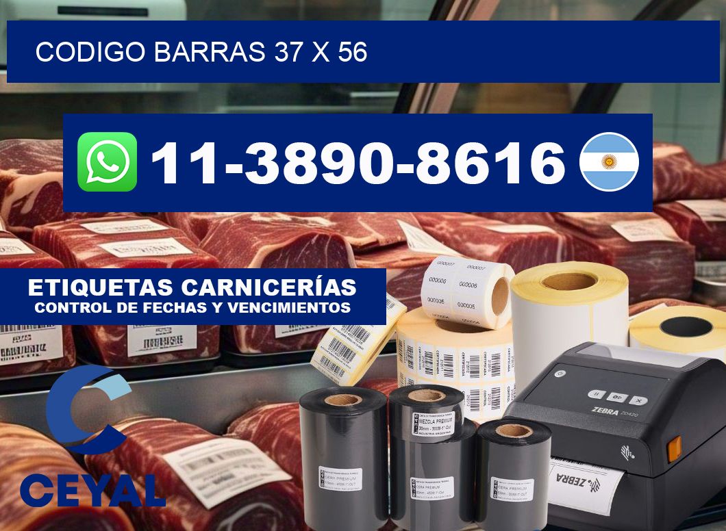 Codigo barras 37 x 56
