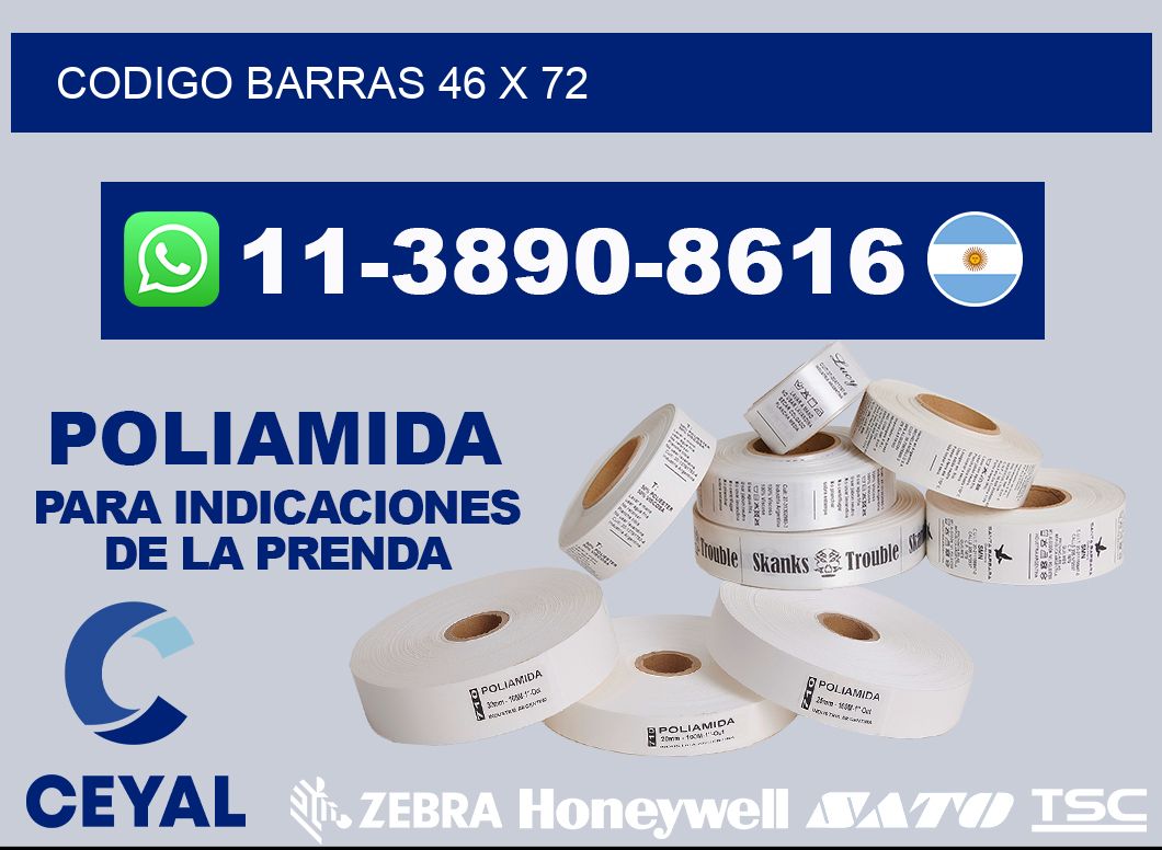 Codigo barras 46 x 72