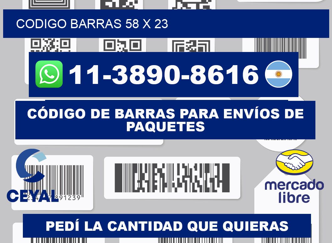 Codigo barras 58 x 23
