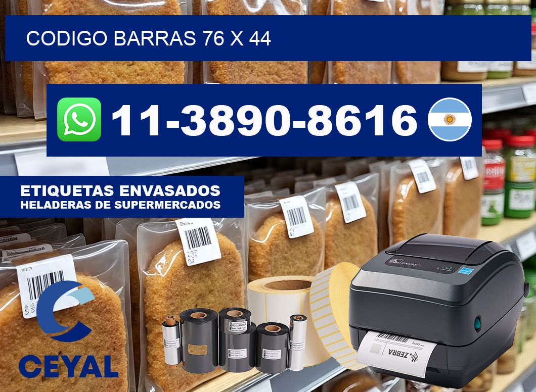Codigo barras 76 x 44
