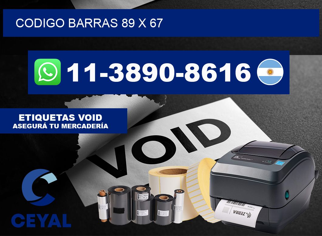 Codigo barras 89 x 67