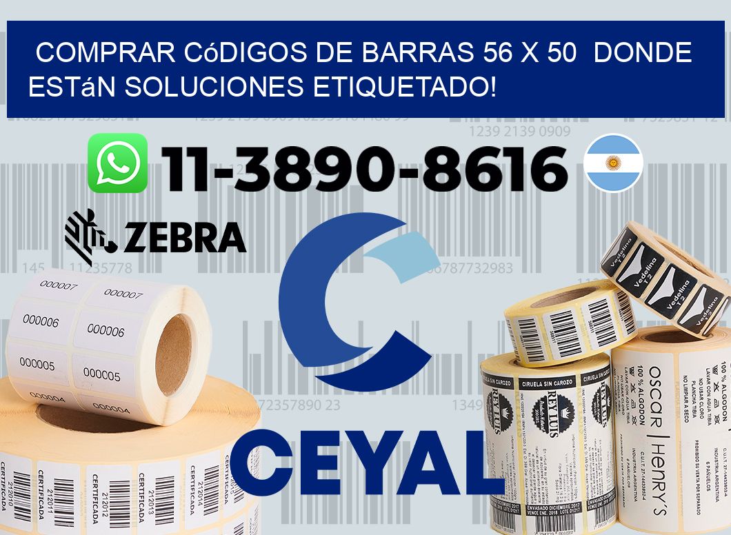 Comprar códigos de barras 56 x 50  donde están soluciones etiquetado!