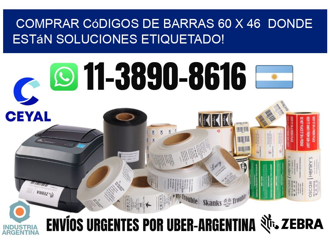 Comprar códigos de barras 60 x 46  donde están soluciones etiquetado!
