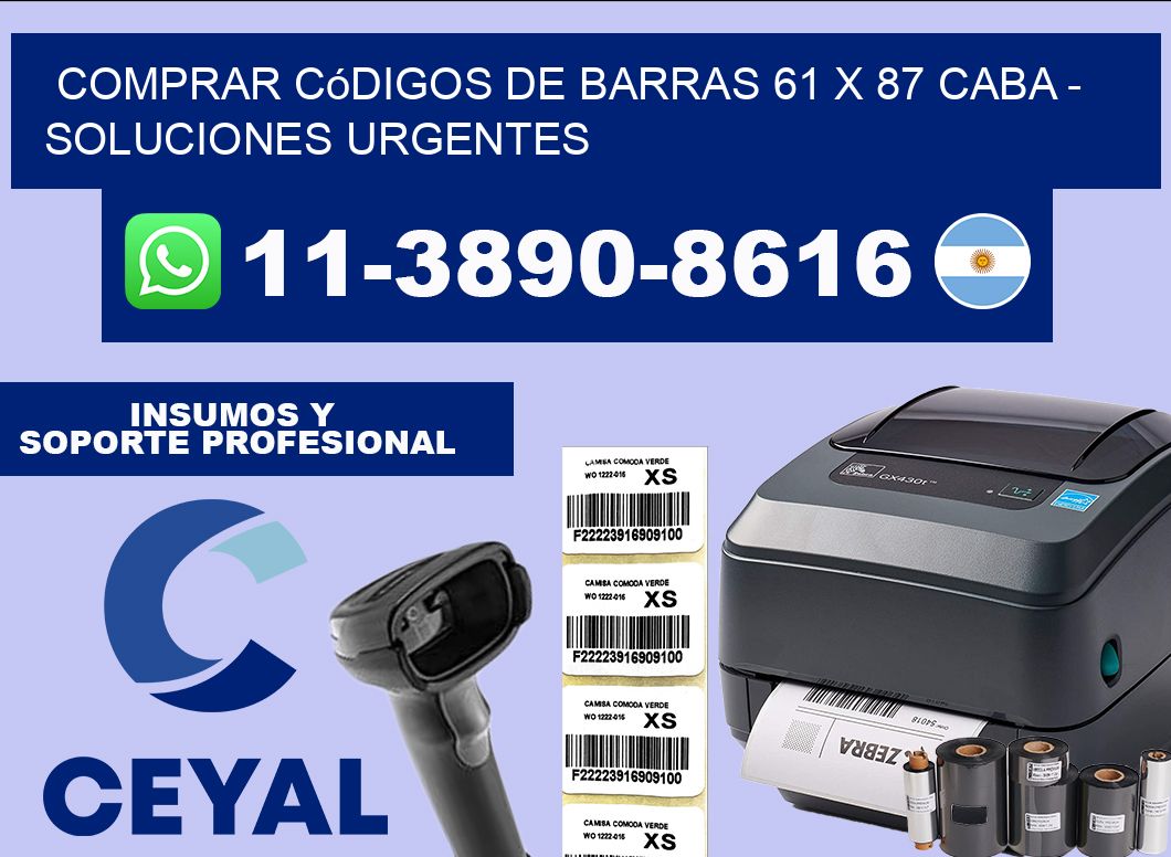 Comprar códigos de barras 61 x 87 CABA – soluciones urgentes