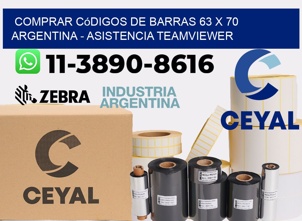 Comprar códigos de barras 63 x 70 argentina - asistencia teamviewer